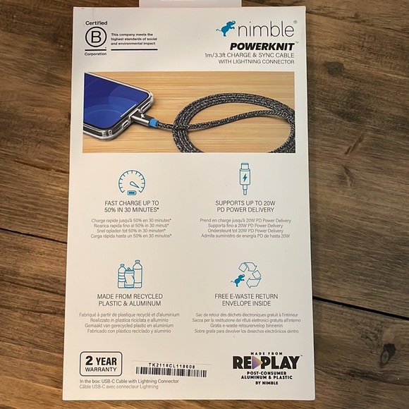 Nimble Powerknit charge cable and Apollo wireless charging bundle - Picture 4 of 5